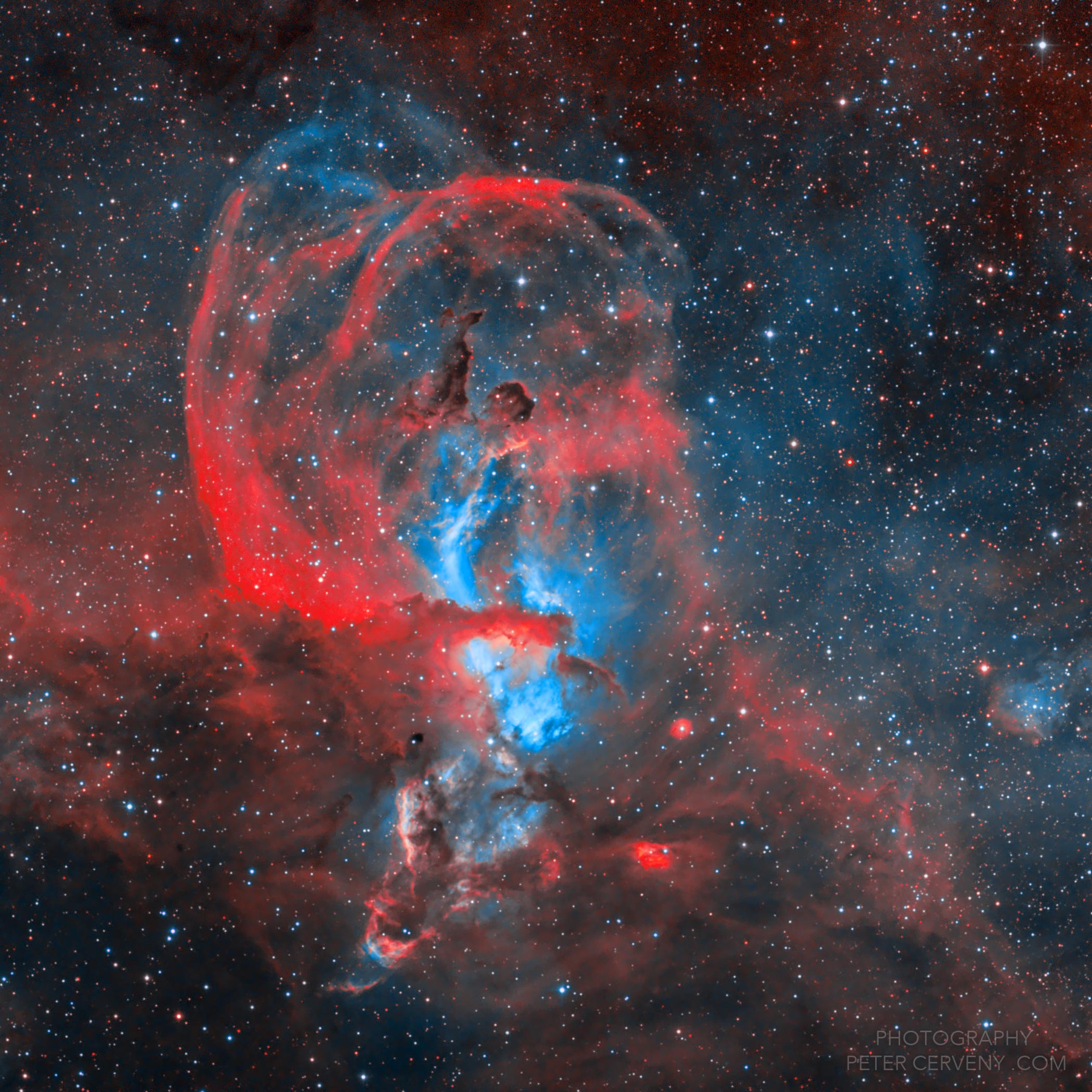 NGC 3576 - Statue of Liberty Nebula